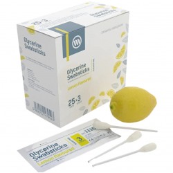 Glycerin Swabsticks 洗口棒 25包/盒– 檸檬味