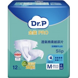 Dr.P 金裝PRO透氣棉柔紙尿片日用型 中碼 1包